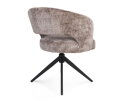 Eetkamerstoel Demi | Clay | Poot Black | Met armleuning