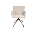 Eetkamerstoel Prague poot Atlas 360 anodic brown - be cotton sand 04