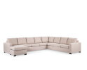 U-bank Eleven 7-zits By-Olaf – Stof Inari 22 Beige – Hoek Links of Rechts Monteerbaar – 345 x 285 cm