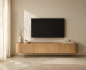 Tv meubel Novero Zwevend eiken 220 cm - Naturel