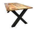 Mango eettafel met X-poten kopen voor slechts € 559 | Meubelplaats.nl