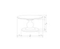 Blanco Salontafel Ø68cm Mango Diep Zwart - BePureHome