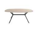 Eettafel travertin keramiek deens ovaal 180x90 cm - Beige