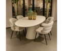 Mello Eetkamertafel ovaal wit 220 cm