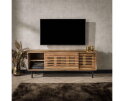 TV-meubel 2 deuren slide - Massief acacia naturel