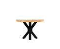 Salontafel Kyara rond mangohout met Spinpoot 80 cm