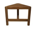 Decoratieve hoek krukjes - 38x20x32 - Naturel - Teak - Set van 2