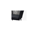 REIMS STACKABLE DINING CHAIR (12053)  -  ALU BLACK