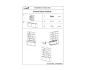 Vakkenkast Rivano eikenfineer Basalt bruin - Japandi - 145x45x215 cm