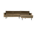Rodeo Chaise Longue Rechts Velvet Taupe - BePureHome