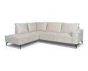 Hoekbank Valenzo Licht Beige - Memphis 4 &ndash; Ottomane links &ndash; 265x210 cm