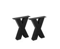 Iron Bench X Leg 8x8 Set of 2