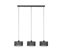 Hanglamp Mara round 3 lampen - Artic zwart