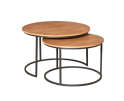 Salontafel Madison Natural | 70 cm | Set van 2