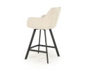 Barstool Bliss with armrest - beige | BY-BOO