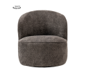 Belvi Fauteuil - fabric AJ3019-20 Dark grey (draaibaar)