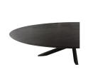 Eettafel Brandy Black | 210 cm | Ovaal