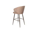 Barstoel Seoul draaibaar Jupiter anodic bruin - Be Amazing Rosewood 1670 - 80 cm
