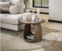 Bijzettafel flow D60 solid - Massief acacia glaze brown