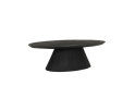 Salontafel Premana ovaal zwart 135 cm