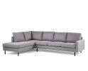 3 seater corner left, fabric Malmo 90, M311 grey