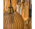Hanglamp Mumbai Mix 7 lampen Glas - Amberkleurig