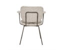 Stoel Tibbe met arml - taupe | Eleonora