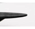 Eettafel Florence ovaal mangohout 180x100 cm - Zwart | Sandblasted
