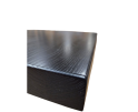 Horeca tafelblad Essenhout -  70x70x4 cm - zwart