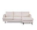 BY-OLAF Hoekbank Elvano met Chaise Longue - links of rechts – Champagne Stof Loris 01 – 218x152 cm