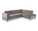 Hoekbank Avani met ottomane rechts - Taupe &ndash; 256x188x77 cm &ndash; Modern
