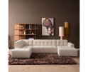 MySofa Ruby U-bank Beige Ottomane L + 2,5 + Lounge R
