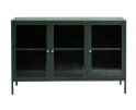 Dressoir Bronco metaal glas 132 cm - Groen