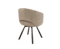 Armstoel Salon Cross draaibaar VPE2 - Boucl&eacute; zand-bruin