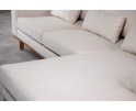 Hoekbank Elora Chaise Longue rechts – Beige Stof – Houten Poten – 283 x 160 cm - By-Olaf