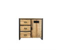Luna 1 Door 3 Drawer Sideboard 94