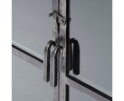 Vitrinekast Rift metal 2 deuren - Gun metal