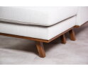 BY-OLAF Hoekbank Borneo met Chaise Longue – links of rechts - Beige Stof Melva 02 – 222x156 cm