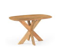 Eettafel Deens Ovaal Runa met Houten Onderstel 120