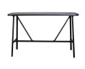 James alu. bar table black