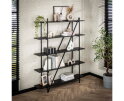 Wandkast 140cm 5 laags Piega - Grijs