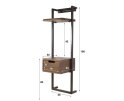 Nachtkastje air solid XS - Massief acacia drift brown