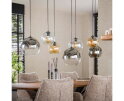 Hanglamp multi globe XL 7 lampen - Artic zwart