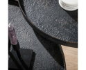 Salontafel Vera Set van 2 Metallic rond - Zwart