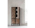 Cupboard Criss Cross, 4 doors,185x80x40 cm, mixed wood