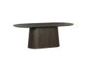 Eettafel Novero ovaal eiken 200x110 cm - Espresso