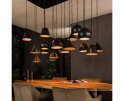 Hanglamp Modulo XXL metaal 18 lampen - Artic zwart