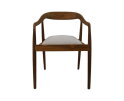 HSM Collection-Eetkamerstoel Wifera + zitting-55x41x78-Naturel/Wit-Teak/Stof