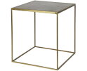 Set V 2 - Metallic Bijzettafels Vierkant Metaal Brass - BePureHome