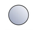 Ronde spiegel Selfie small-zwart ijzeren rand, 60cm diameter 79 euro